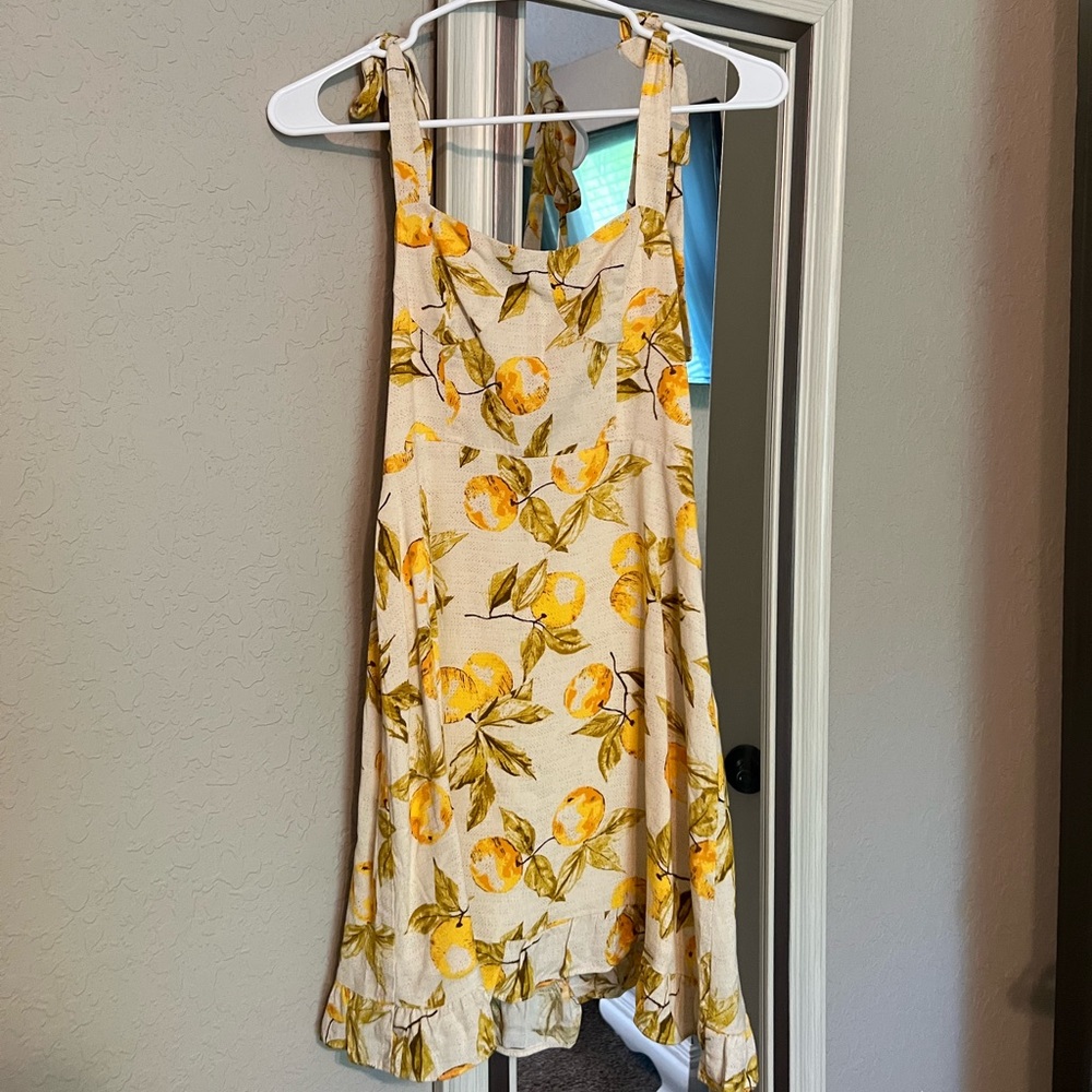 NWT Urban Outfitters Tangerine Print Dress